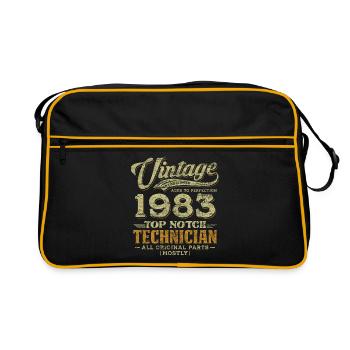 Vintage 1983 Top Notch Technician - Retro Bag - black/gold - Front