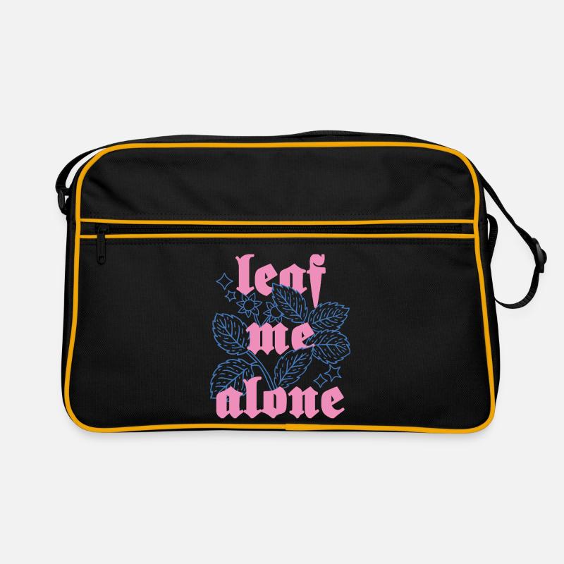 Leaf Me Alone – Botanik mit Attitüde Retro Tasche