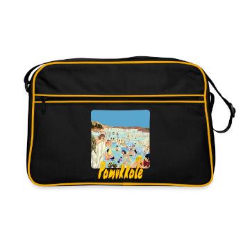 Pamukkale - Retro Tasche - Schwarz/Gold - Vorne