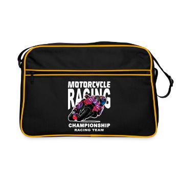 Motorcycle Racing Team Championship - Retro Bag - black/gold - Front