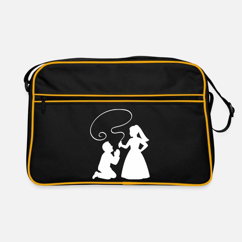 Brautpaar Ehepaar Peitsche Retro Tasche