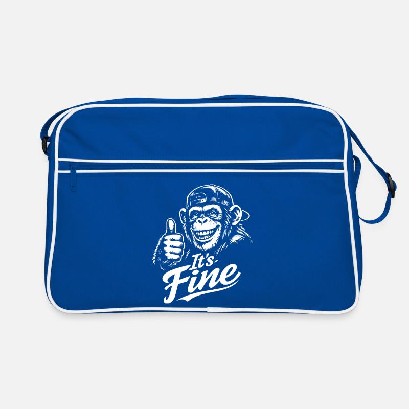 Happy Monkey Thumbs Up Retro Tasche