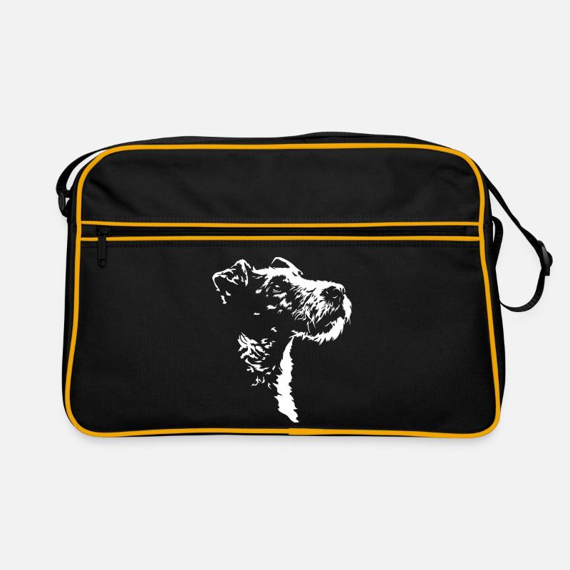 Foxterrier Silhouette Fox Terrier Hunde Wilsigns Retro Tasche