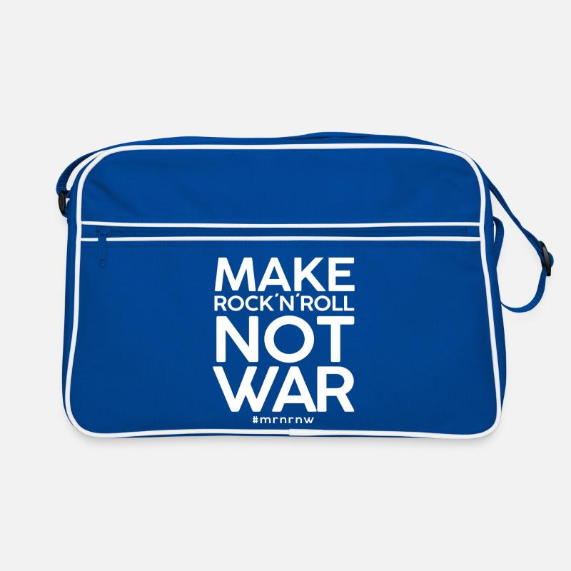 MAKE ROCK 'N 'ROLL NOT WAR Version classique 2014 Sac Retro
