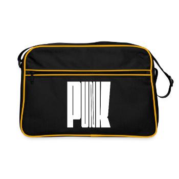 Punk Bold Letters - Retro Bag - black/gold - Front