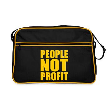 People not profit - Sac Retro - noir/or - Devant