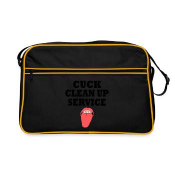 Cuckold cuck clean up service - Sac Retro - noir/or - Devant
