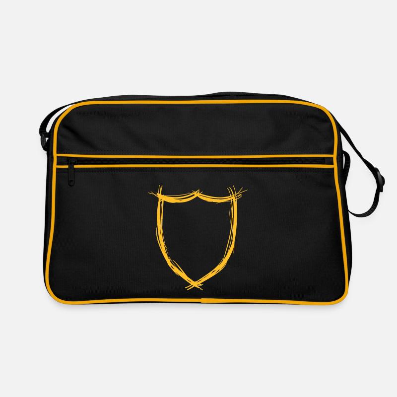 Panneau, symbole de la main dessiné Sac Retro