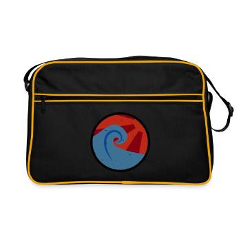 Vague style rétro - Sac Retro - noir/or - Devant