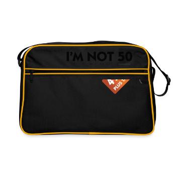 I m not 50. I'm only 49,99 € plus tax - Retro Bag - black/gold - Front
