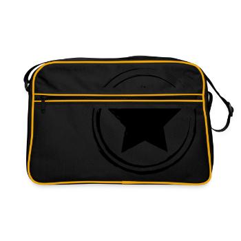 Vintage Star black - Retro Bag - black/gold - Front