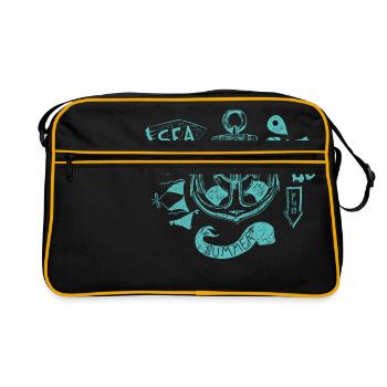 summer and blue - Retro Bag - black/gold - Front