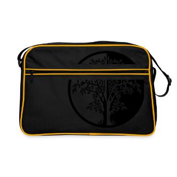 015 - tree - Retro Bag - black/gold - Front