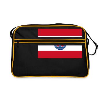 National flag of French Polynesia - Retro Bag - black/gold - Front