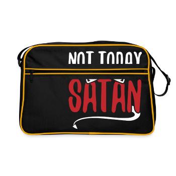 Non Aujourd'hui Satan - Sac Retro - noir/or - Devant