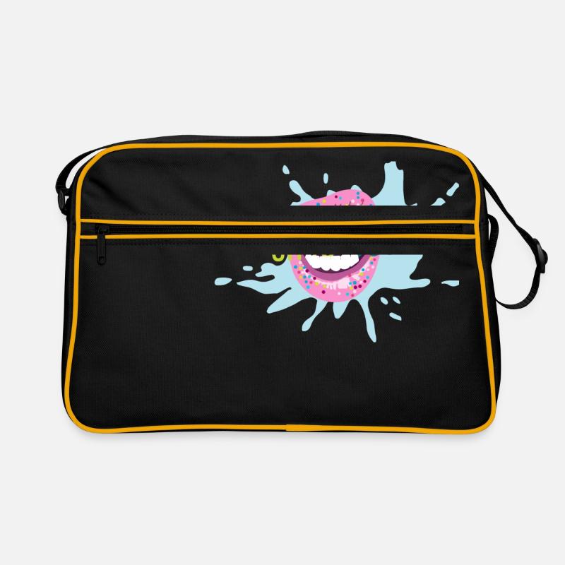 Shoutout - Retro Tasche - Schwarz/Gold