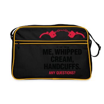 You, me, whipped cream - Retro Bag - black/gold - Front