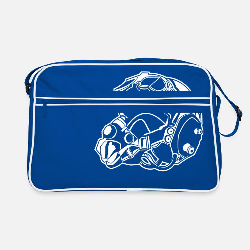 Pilot Helmet / Pilot Helmet 01_white Retro Bag