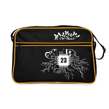 Freetek Microchip 23 - Retro Bag - black/gold - Front