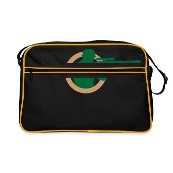 Un tireur d élite - Sac Retro - noir/or - Devant