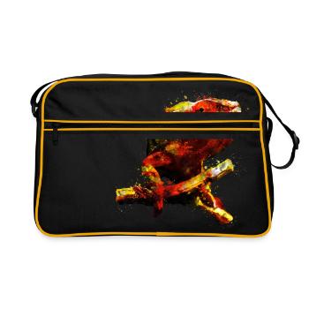 gxp parfait caméléon chamaeleon - Sac Retro - noir/or - Devant