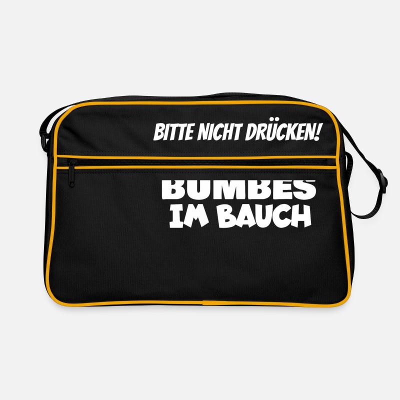 Do not press bumbes in the abdomen flatulence fart Retro Bag