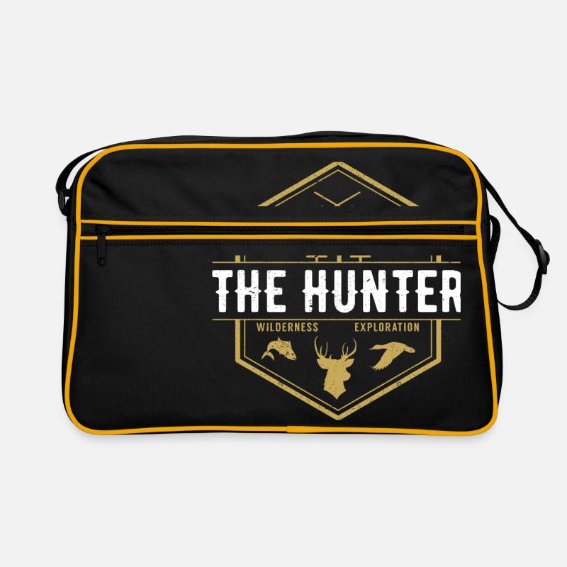 LE CHASSEUR chasseur chasseur forestier forestier cerf cadeau Sac Retro