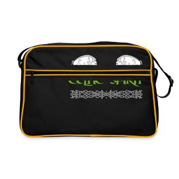 Celtic Spirit - sanglier - Sac Retro - noir/or - Devant