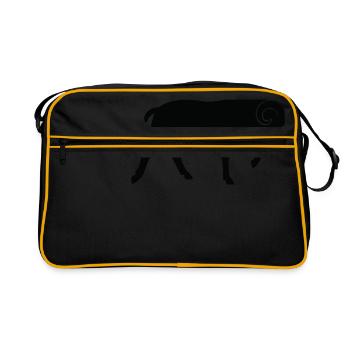 A running ram - Retro Bag - black/gold - Front