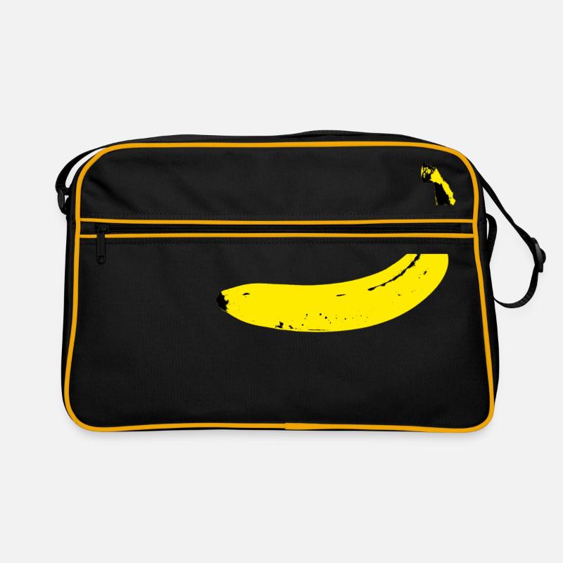 Stencil Banane - Retro Tasche - Schwarz/Gold