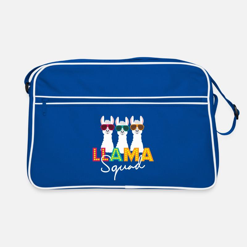 Llama Squad No-probllama Animal Lover Gift Idea Retro Bag