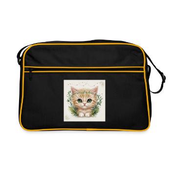 Minou mignon - Sac Retro - noir/or - Devant