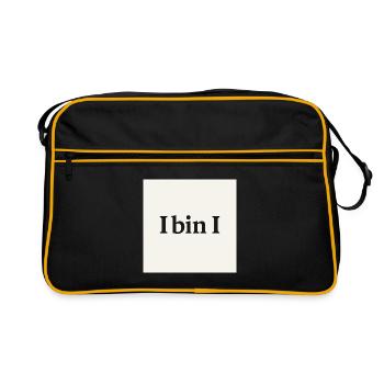 Design humoristique I Am I Statement - Sac Retro - noir/or - Devant