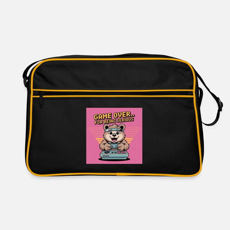 Teddy Bear Gierczak Thème rétro drôle Sac Retro
