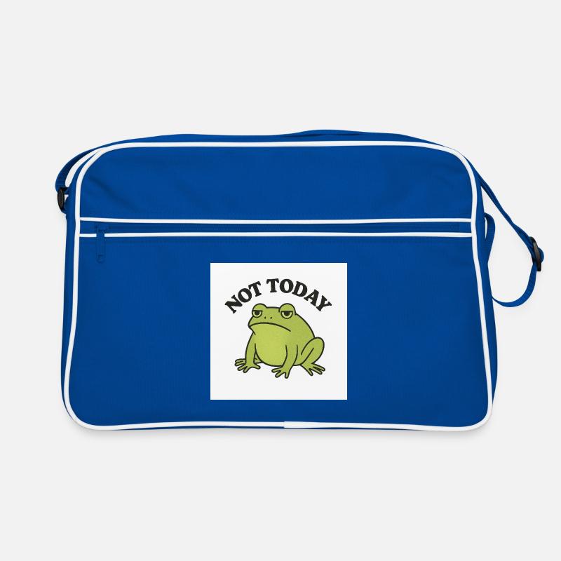 Funny frog with statement text Retro Bag
