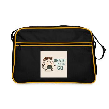 Onigiri on the Go  - Sac Retro - noir/or - Devant