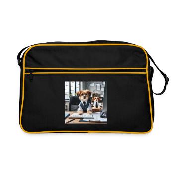 Chiens Cosplay Professionnel - Sac Retro - noir/or - Devant