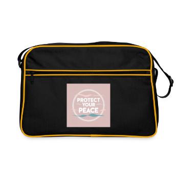 Peace protection - Retro Bag - black/gold - Front