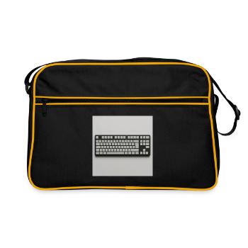 Clavier minimaliste - Sac Retro - noir/or - Devant