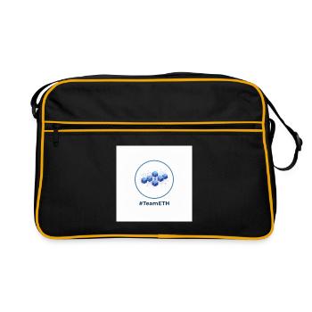 TeamETH node network - Retro Bag - black/gold - Front