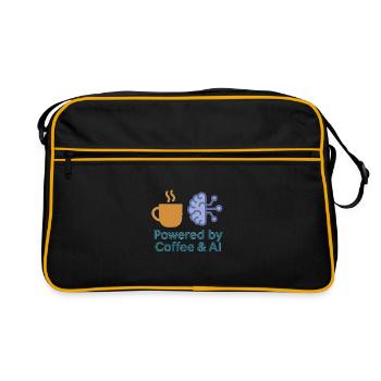 Coffee AI Power Design - Retro Bag - black/gold - Front