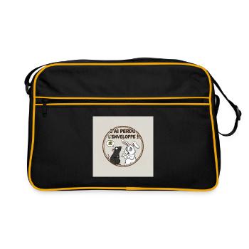 I lost the envelope - Retro Bag - black/gold - Front