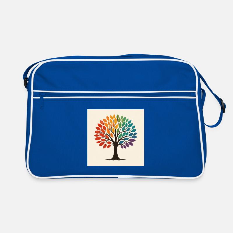 Illustration de l’arbre arc-en-ciel Sac Retro