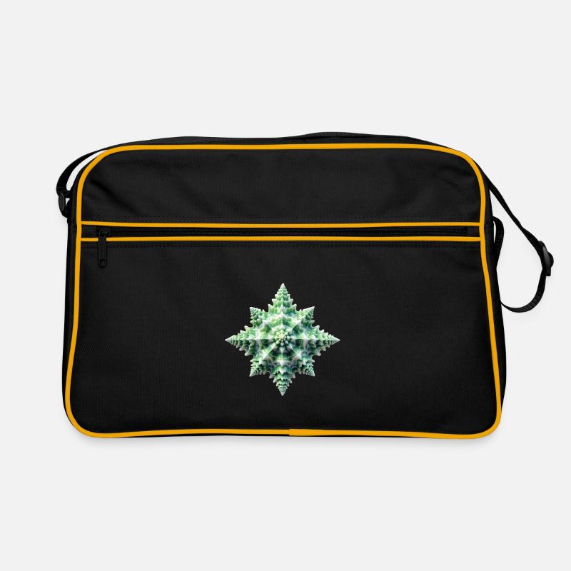 Green Star Shell - Retro Bag - black/gold