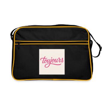 Toujours Pink Script - Sac Retro - noir/or - Devant
