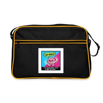 Awesome Idea Brain Pop - Retro Bag - black/gold - Front