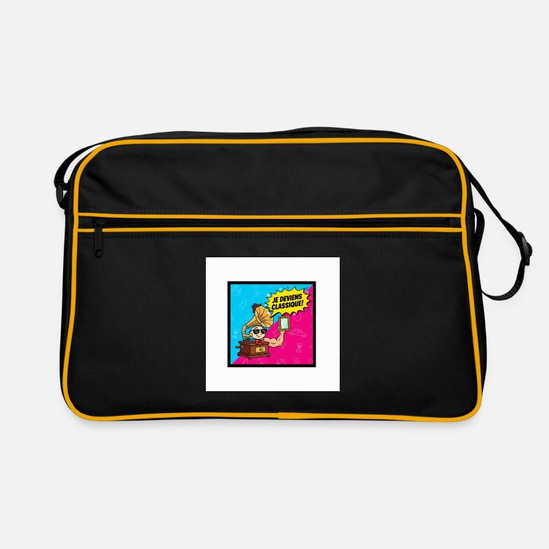 Ich werde zum klassischen Pop-Retro Retro Tasche