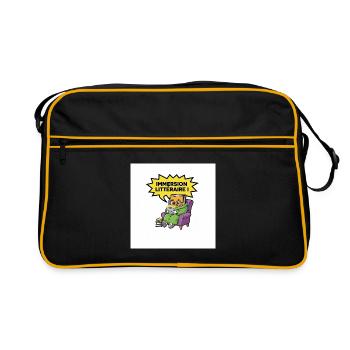Immersion Littéraire Colorée - Sac Retro - noir/or - Devant