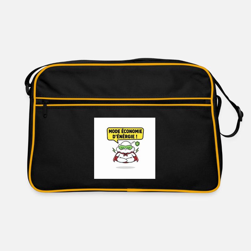 Superhero Cloud Saving Energy Mode Retro Bag