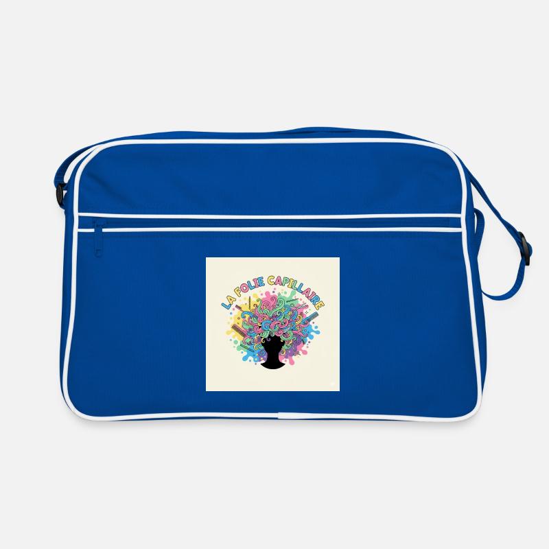 Der bunte Haarwahnsinn Retro Tasche